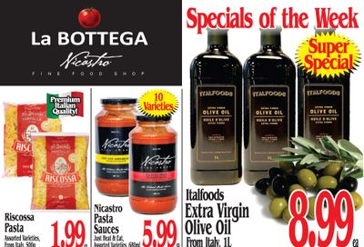 La Bottega Nicastro Fine Foods Flyer August 31 to September 13