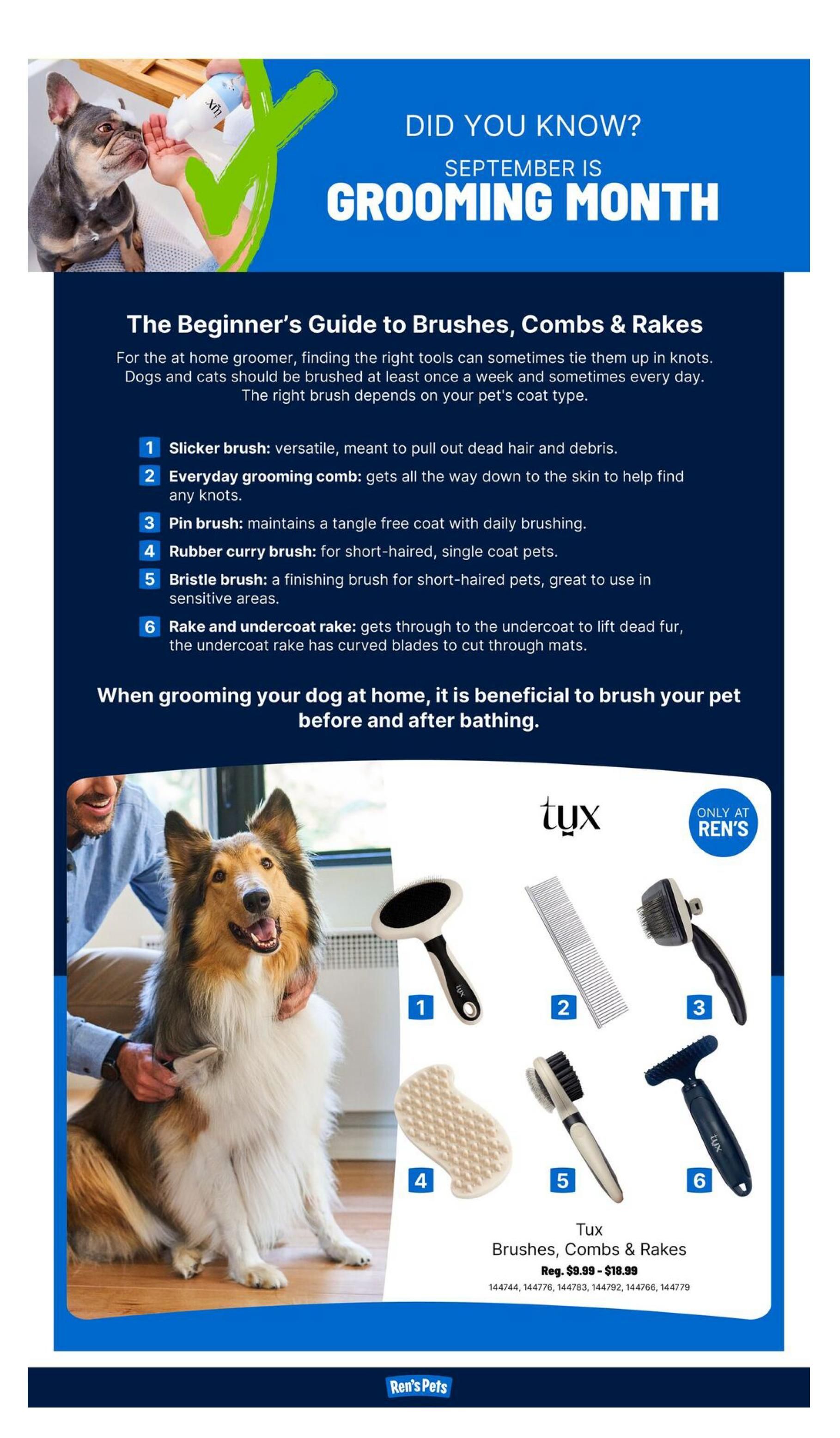Ren's Pets Monthly Flyer September 1 to 30