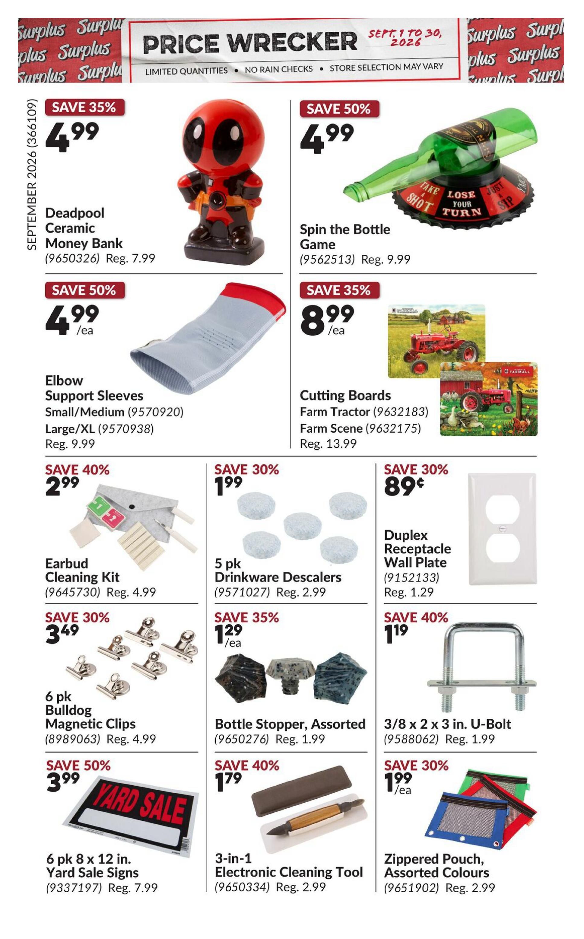 Princess Auto Price Wrecker Flyer September 1 to 30