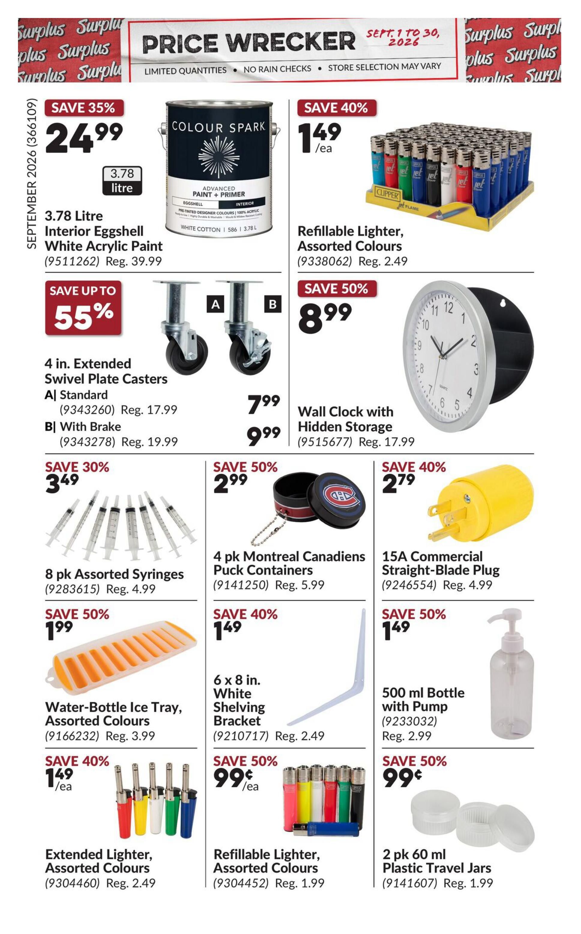 Princess Auto Price Wrecker Flyer September 1 to 30