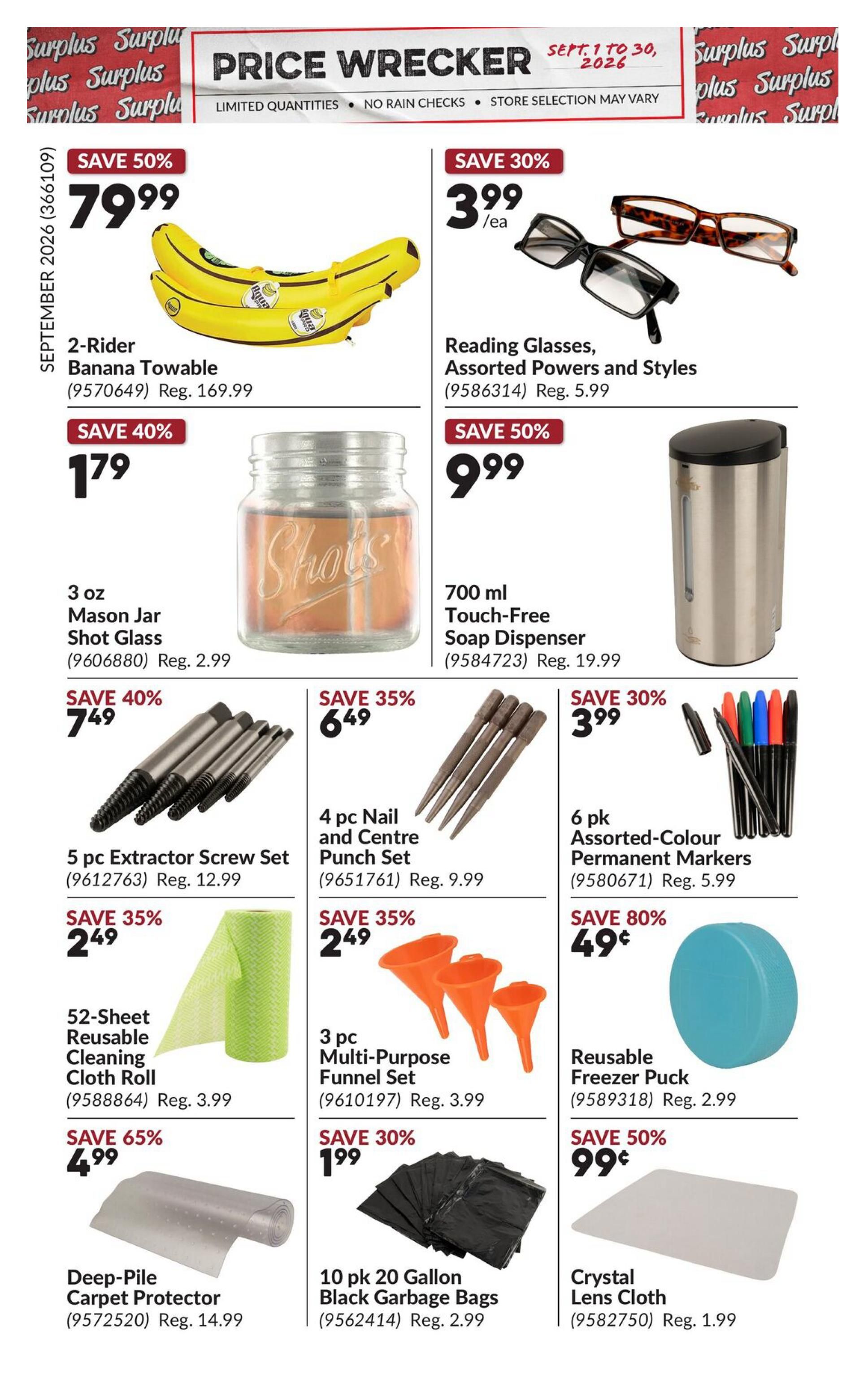 Princess Auto Price Wrecker Flyer September 1 to 30
