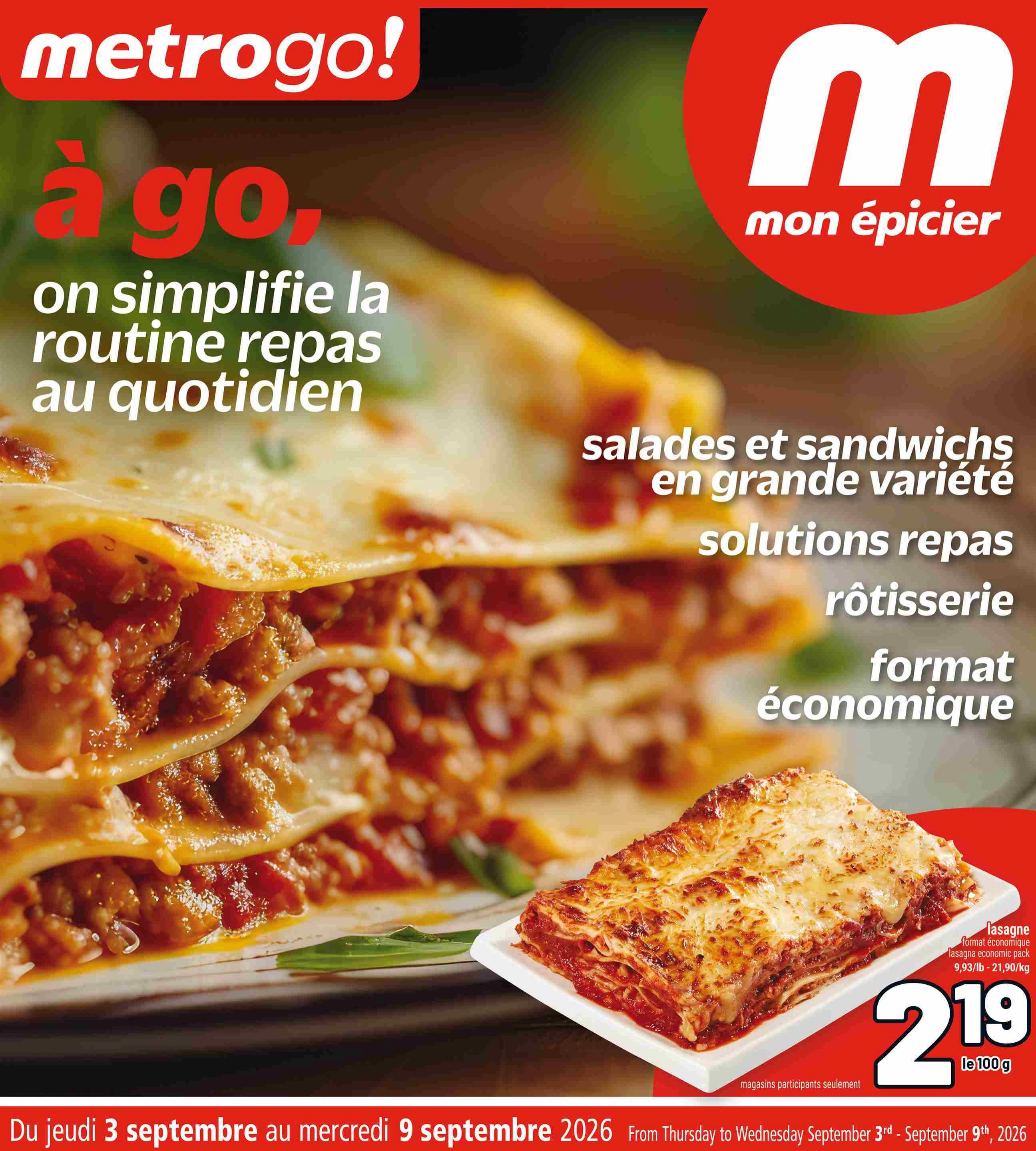 Metro (QC) Flyer September 3 to 9