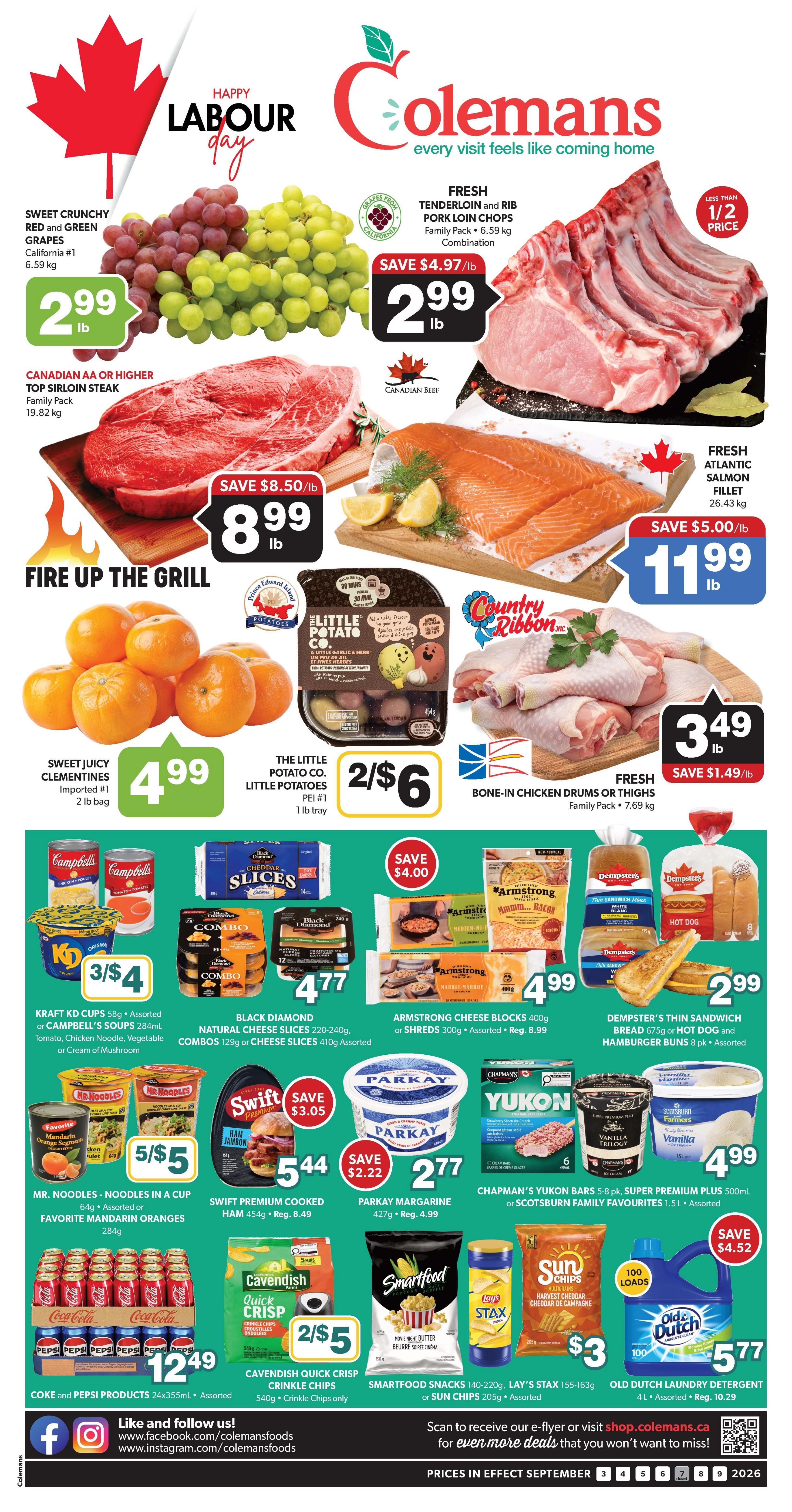 Coleman's Flyer September 3 to 9