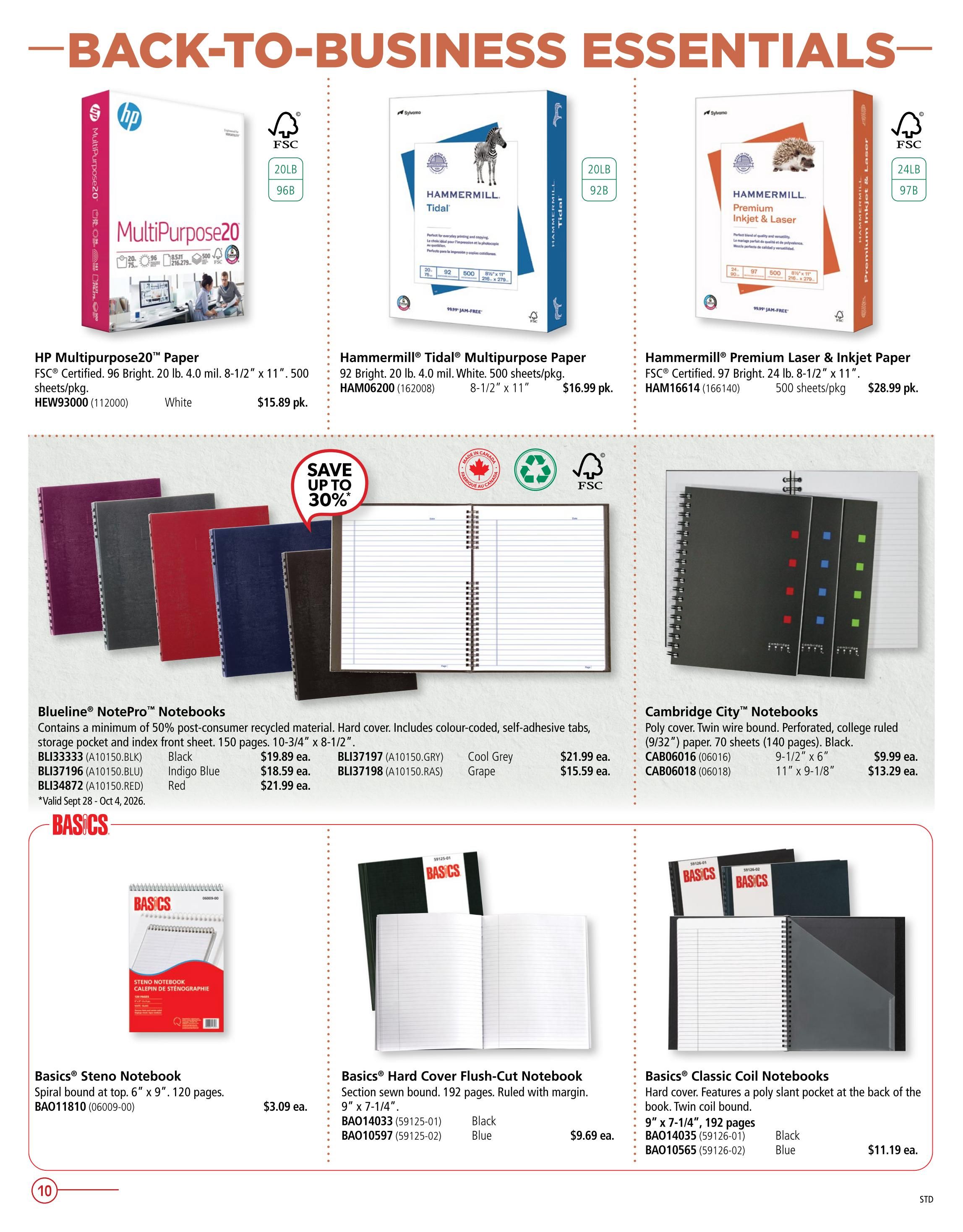 Covey Basics Flyer September 1 to 30