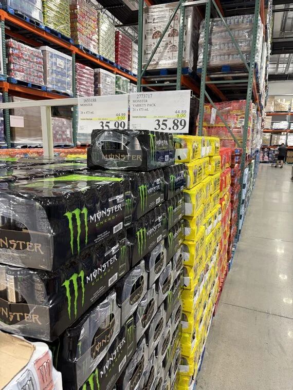 Costco -Monster Energy/ Zero -24x473ml $35.99/$35.89 Costco -Monster Energy/ Zero -24x473ml $35.99/$35.89