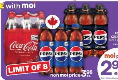 Foodbasics: Pepsi or Coca-Cola Soft Drinks 6 x 710 ml $2.98 (Moi price) Sept 3 - 9