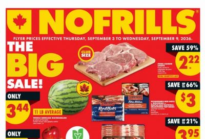 No Frills Ontario Flyer Deals September 3rd – 9th: PC 4 Pack Frozen Burgers $6 Member Price + More