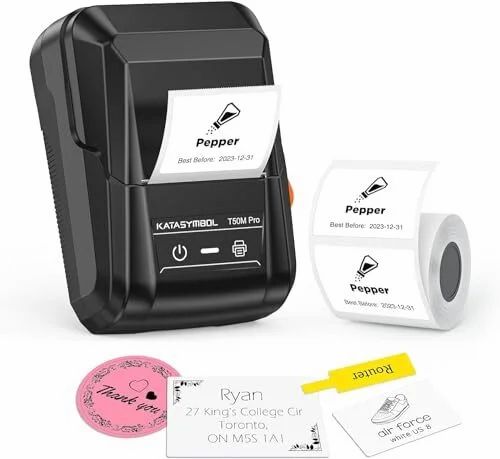 Amazon.ca: SUPVAN T50M Pro Bluetooth Label Maker Machine with Tape, Black Wide Waterproof Label, High Image Quality, App with 30 Fo Amazon.ca: SUPVAN T50M Pro Bluetooth Label Maker Machine with Tape, Black Wide Waterproof Label, High Image Quality, App with 30 Fo