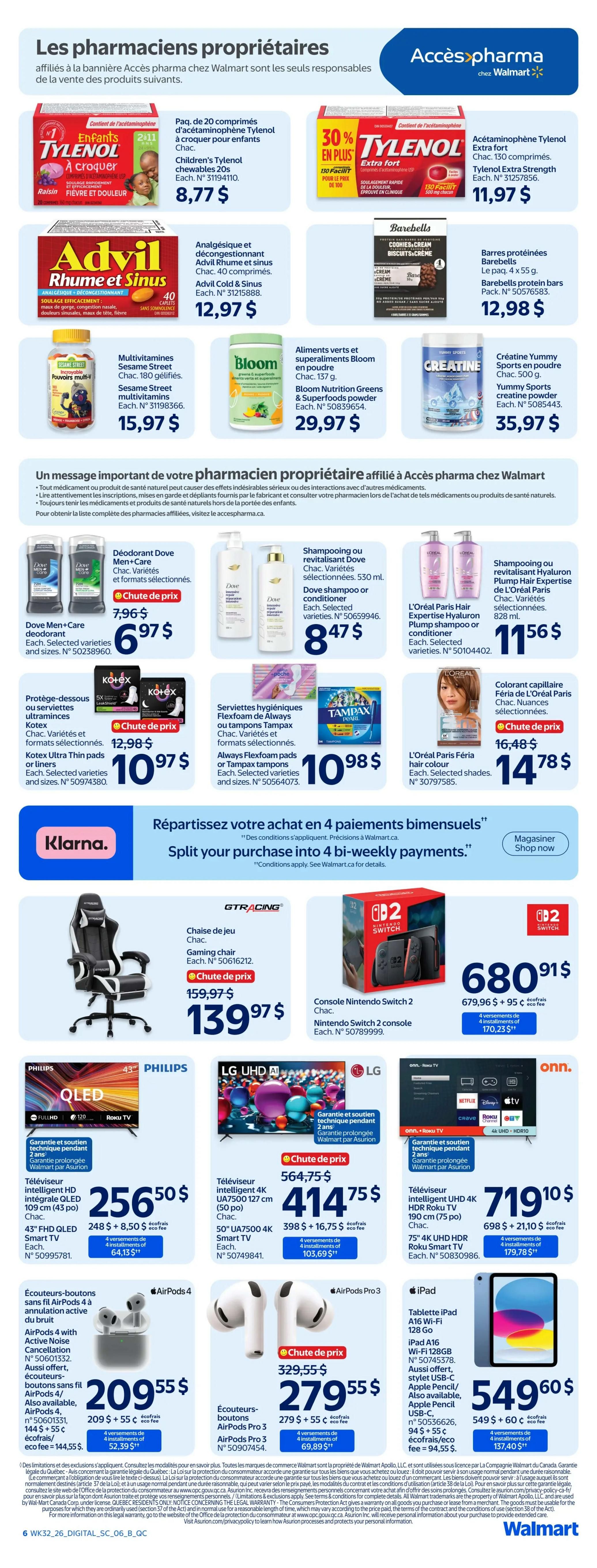 Walmart (QC) Flyer September 3 to 9
