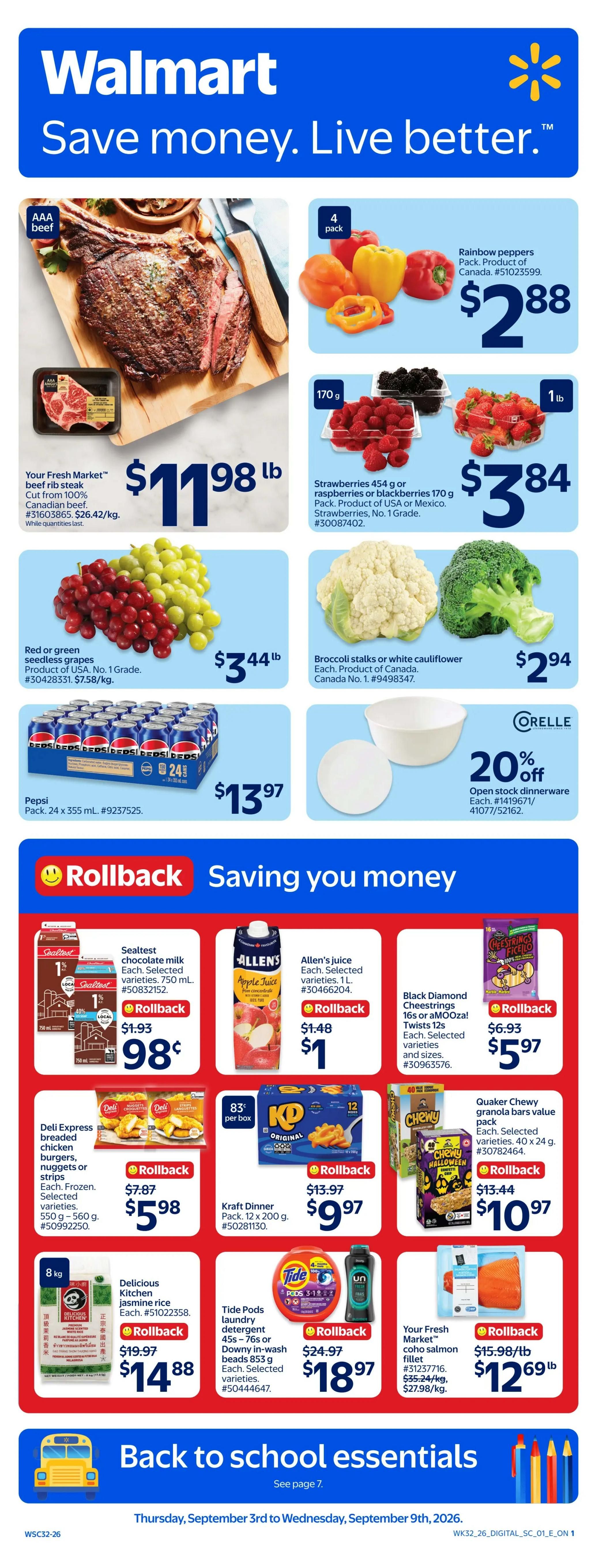 Walmart (ON) Flyer September 3 to 9