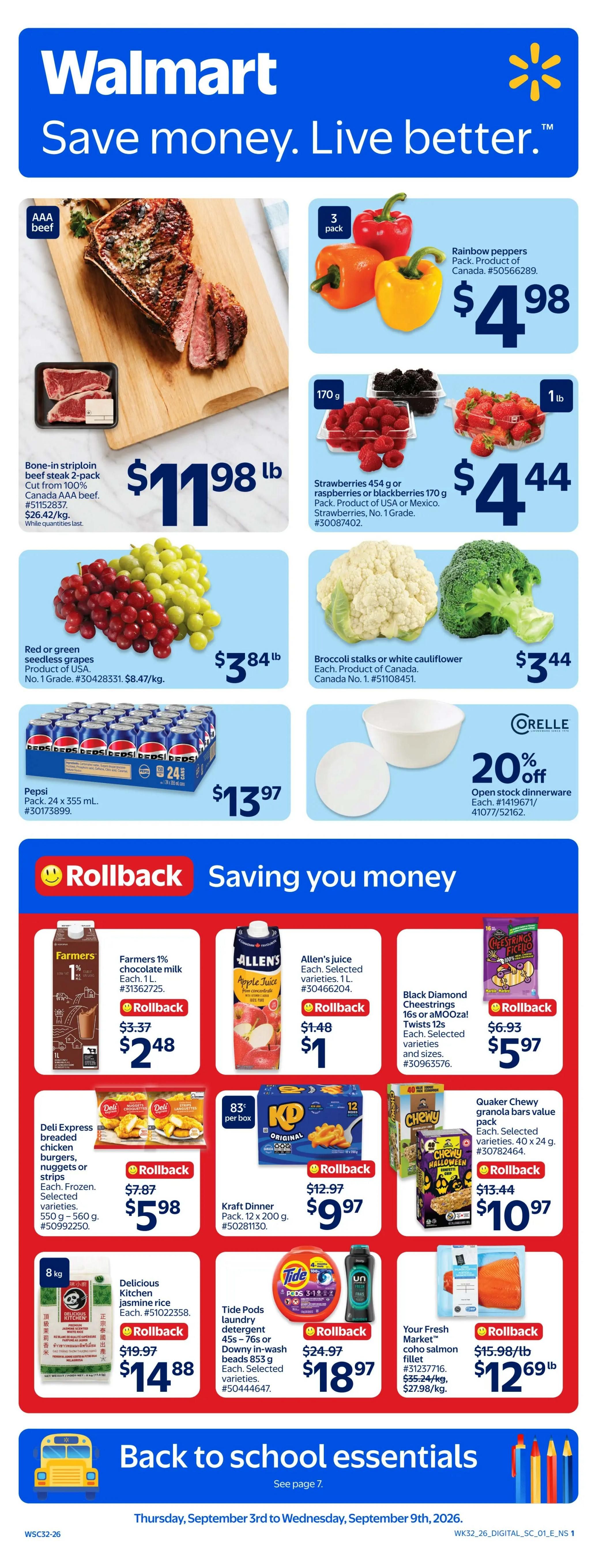 Walmart (Atlantic) Flyer September 3 to 9