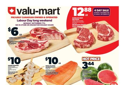 Valu-mart Flyer September 3 to 9