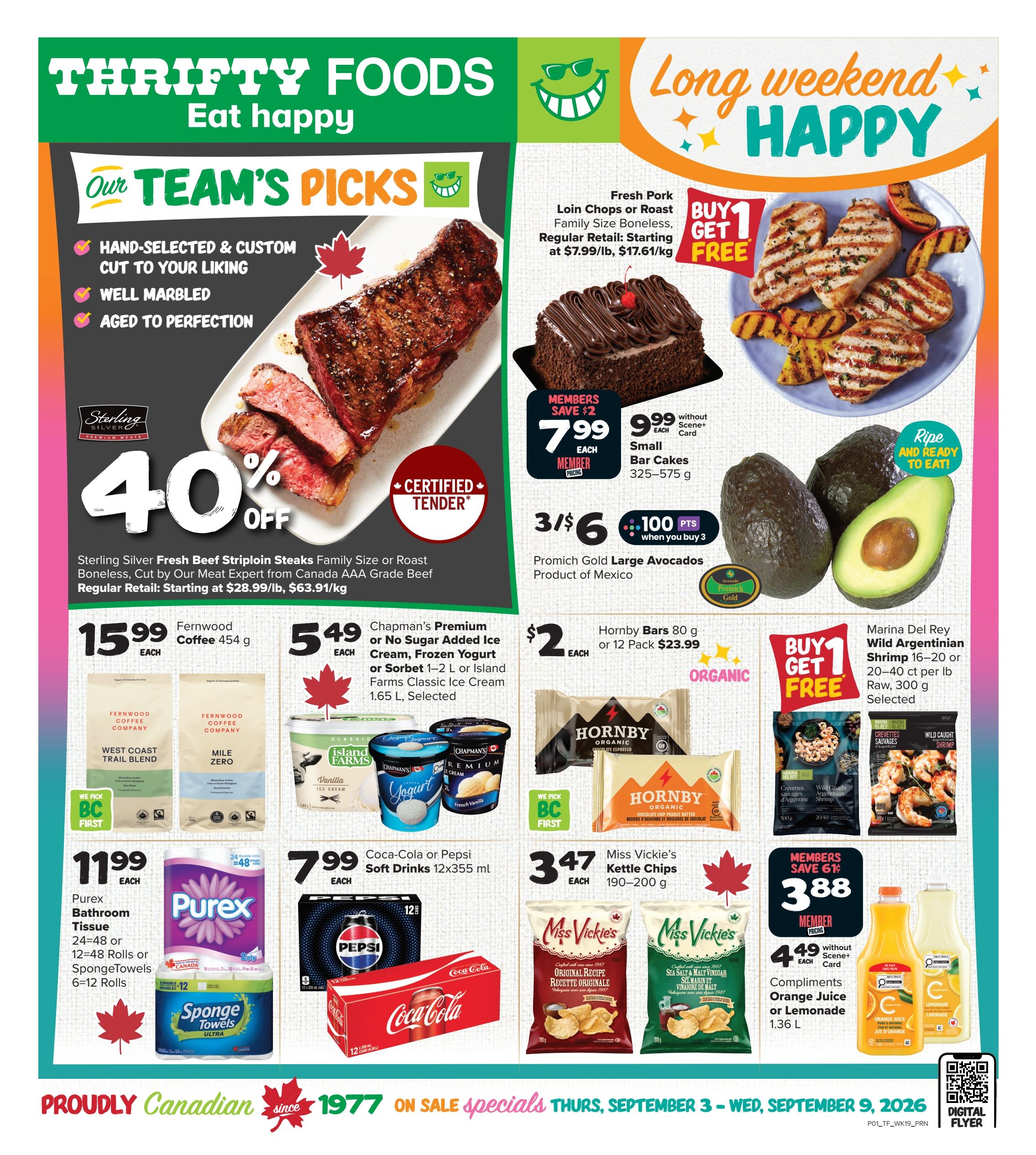 Thrifty Foods Flyer September 3 to 9