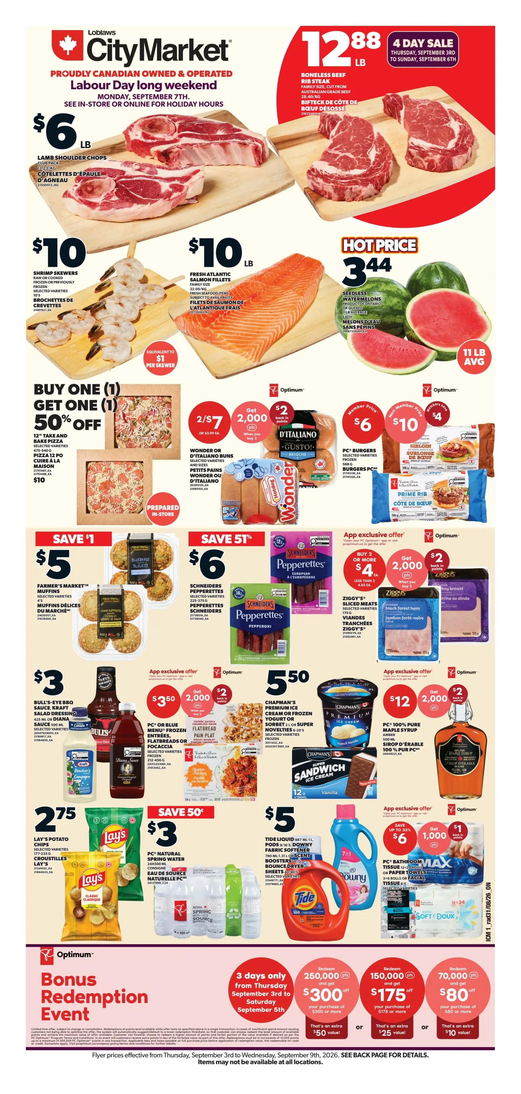 Loblaws City Market (ON) Flyer September 3 to 9