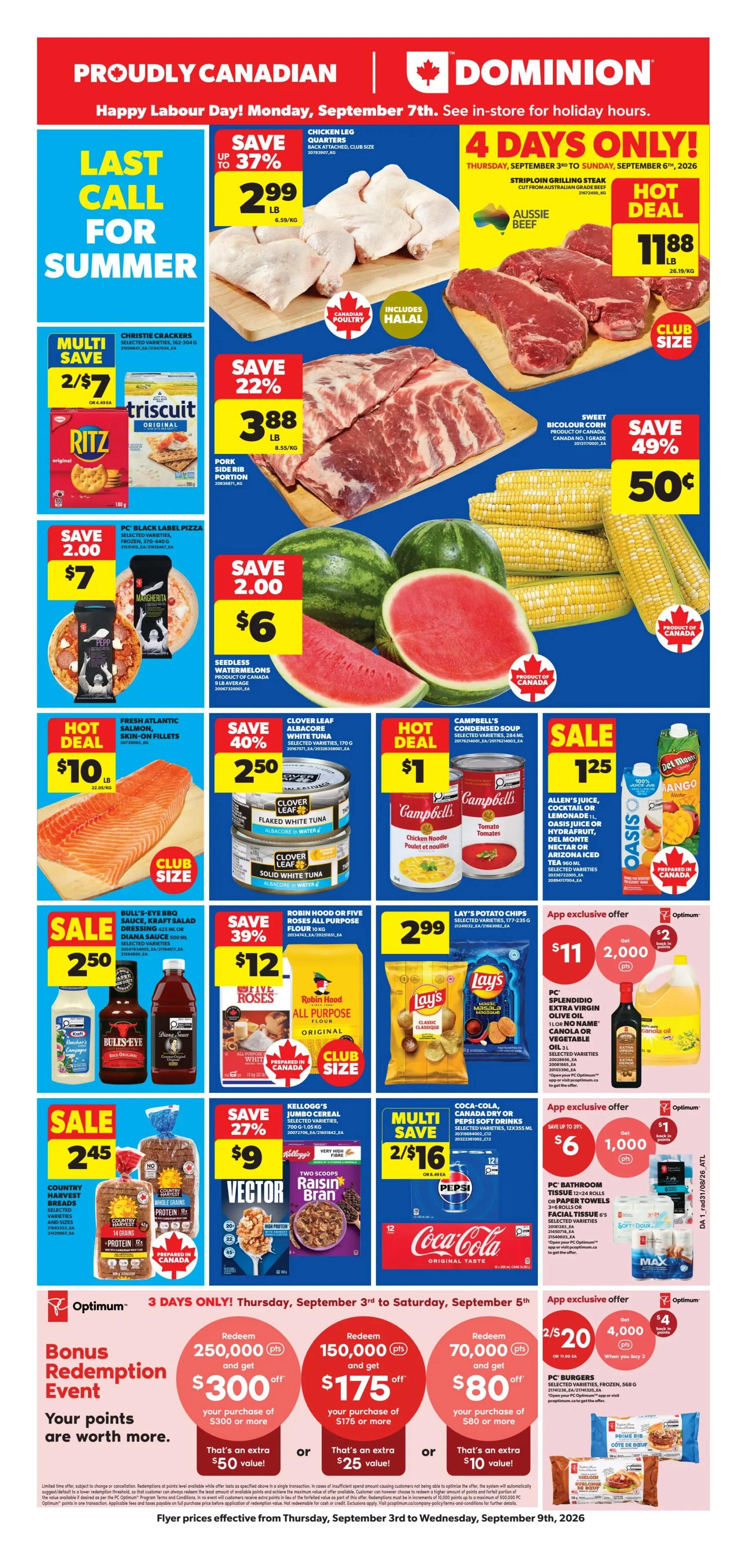Dominion Flyer September 3 to 9