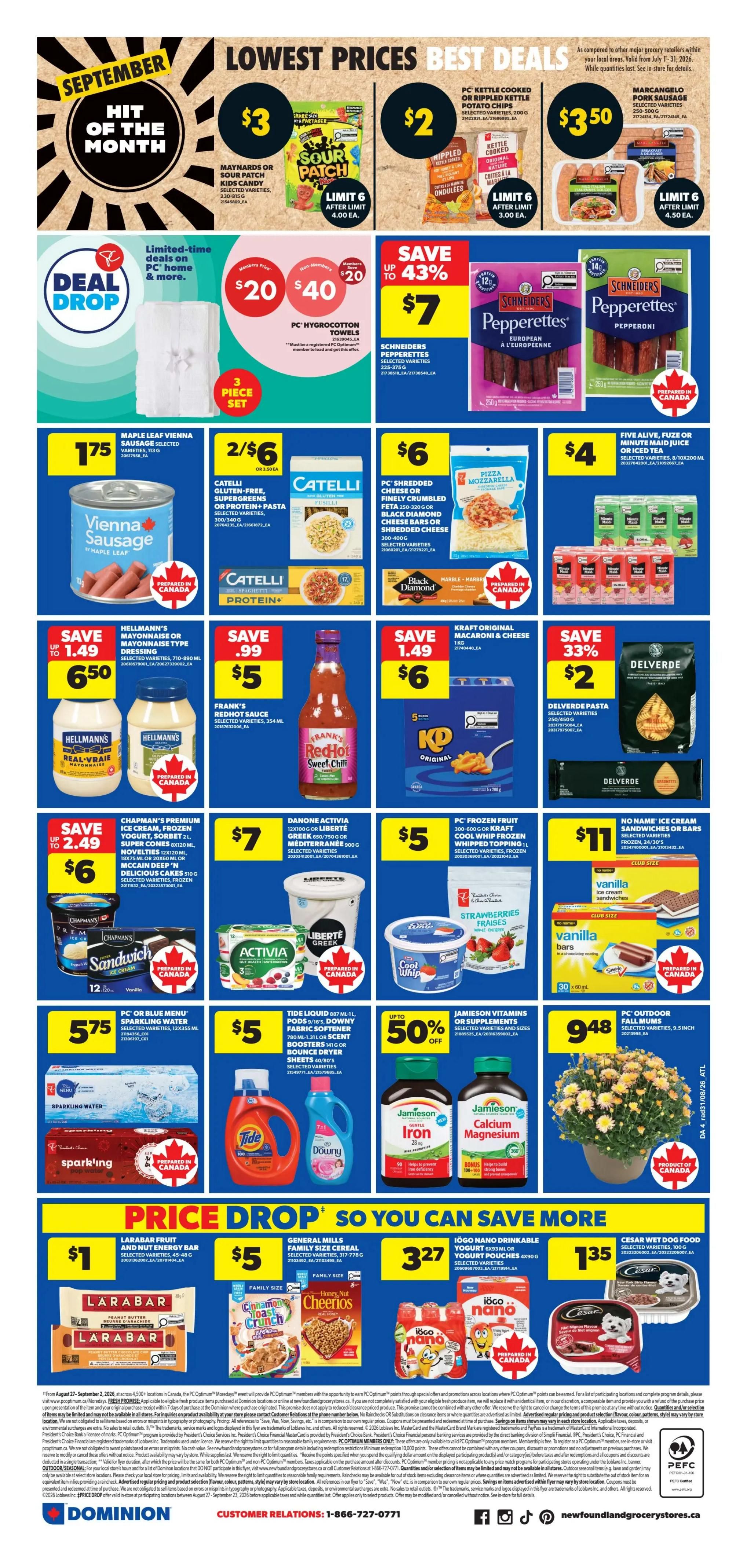 Dominion Flyer September 3 to 9