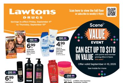 Lawtons Drugs (NS) Flyer September 4 to 10