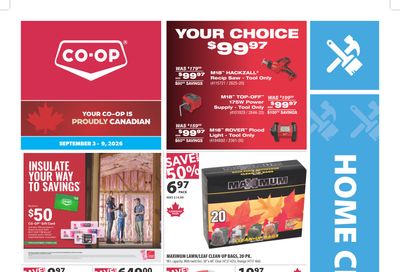 Co-op (West) Home Centre Flyer September 3 to 9