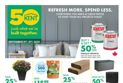 Kent Building Supplies Flyer September 3 to 9