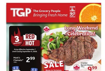 TGP The Grocery People Flyer September 3 to 9