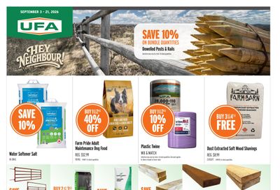UFA Co-operative Limited Flyer September 3 to 21