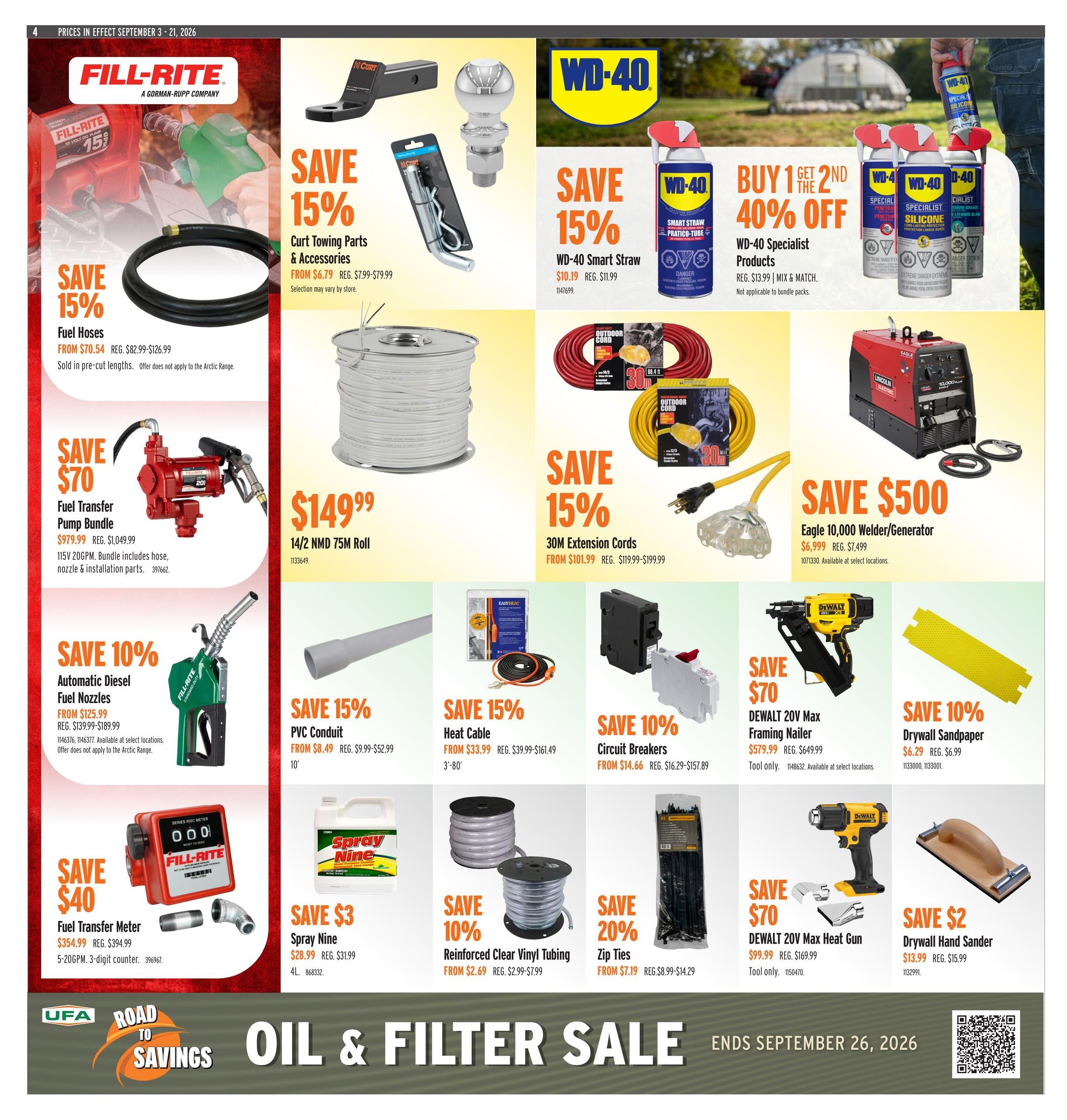 UFA Co-operative Limited Flyer September 3 to 21