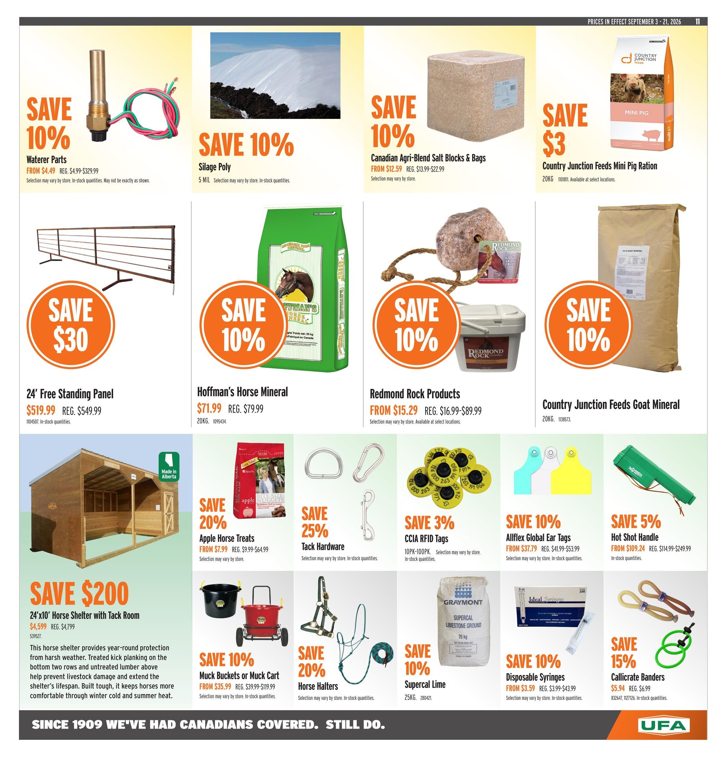 UFA Co-operative Limited Flyer September 3 to 21