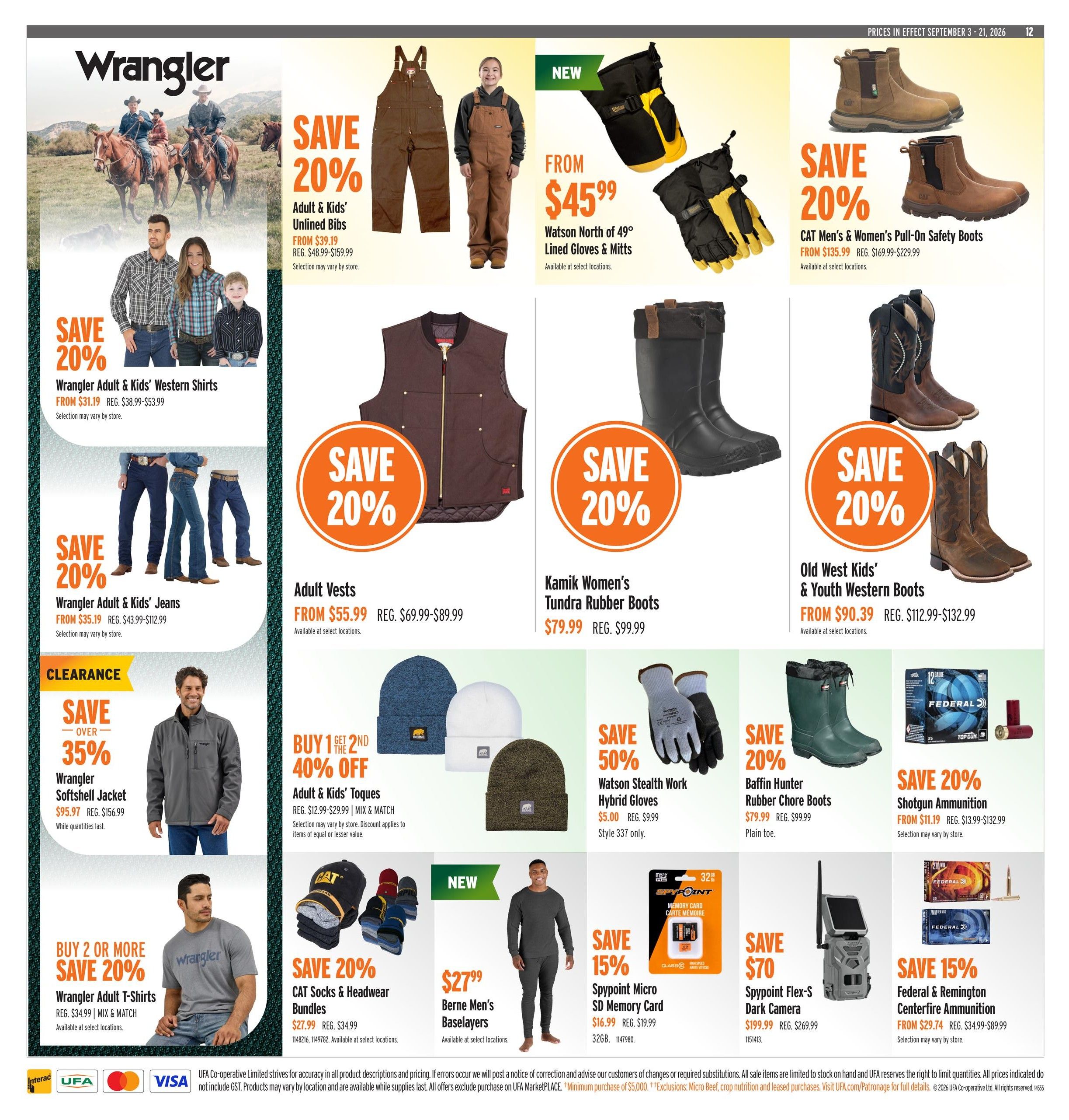 UFA Co-operative Limited Flyer September 3 to 21