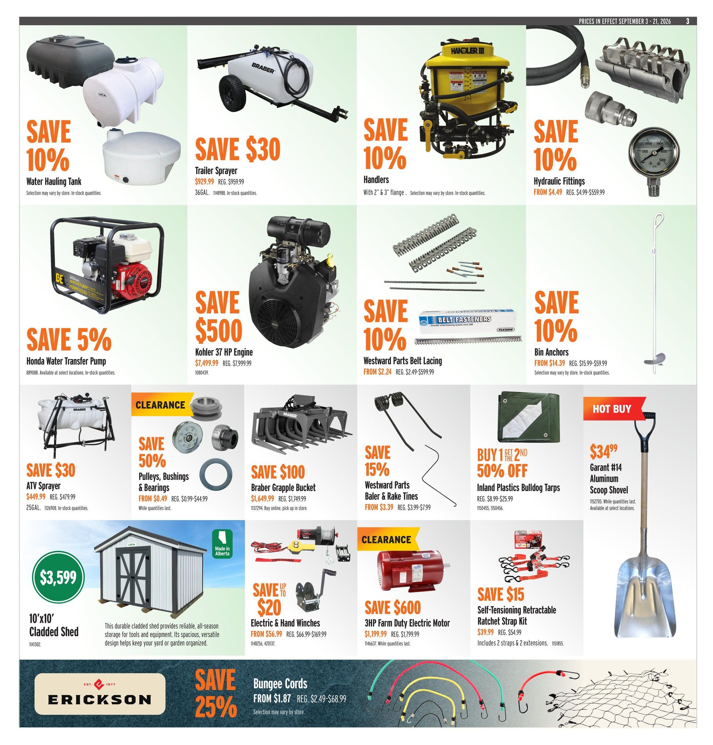 UFA Co-operative Limited Flyer September 3 to 21