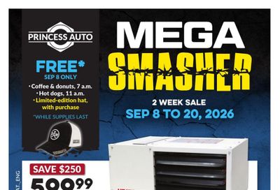 Princess Auto Flyer September 8 to 20