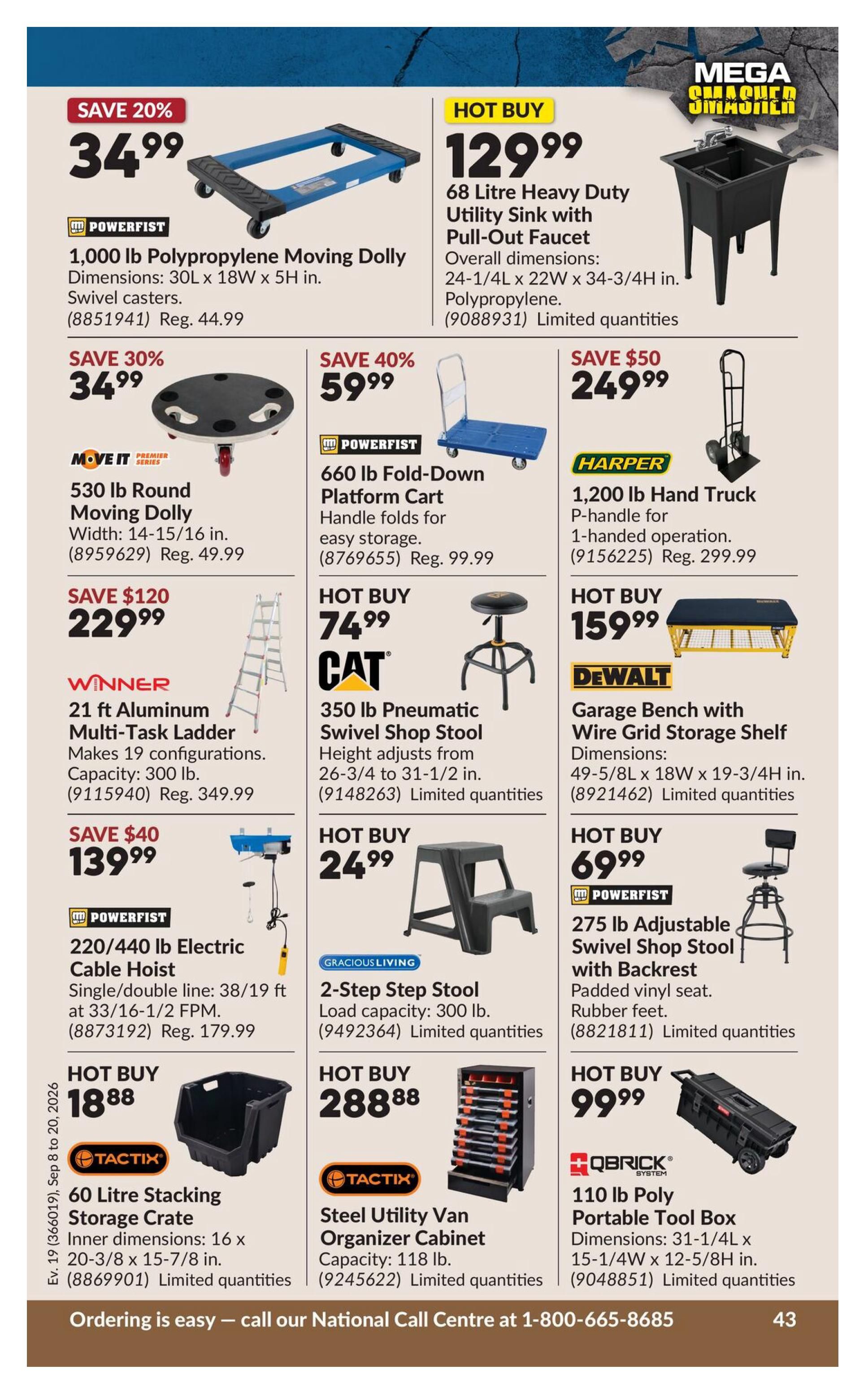 Princess Auto Flyer September 8 to 20