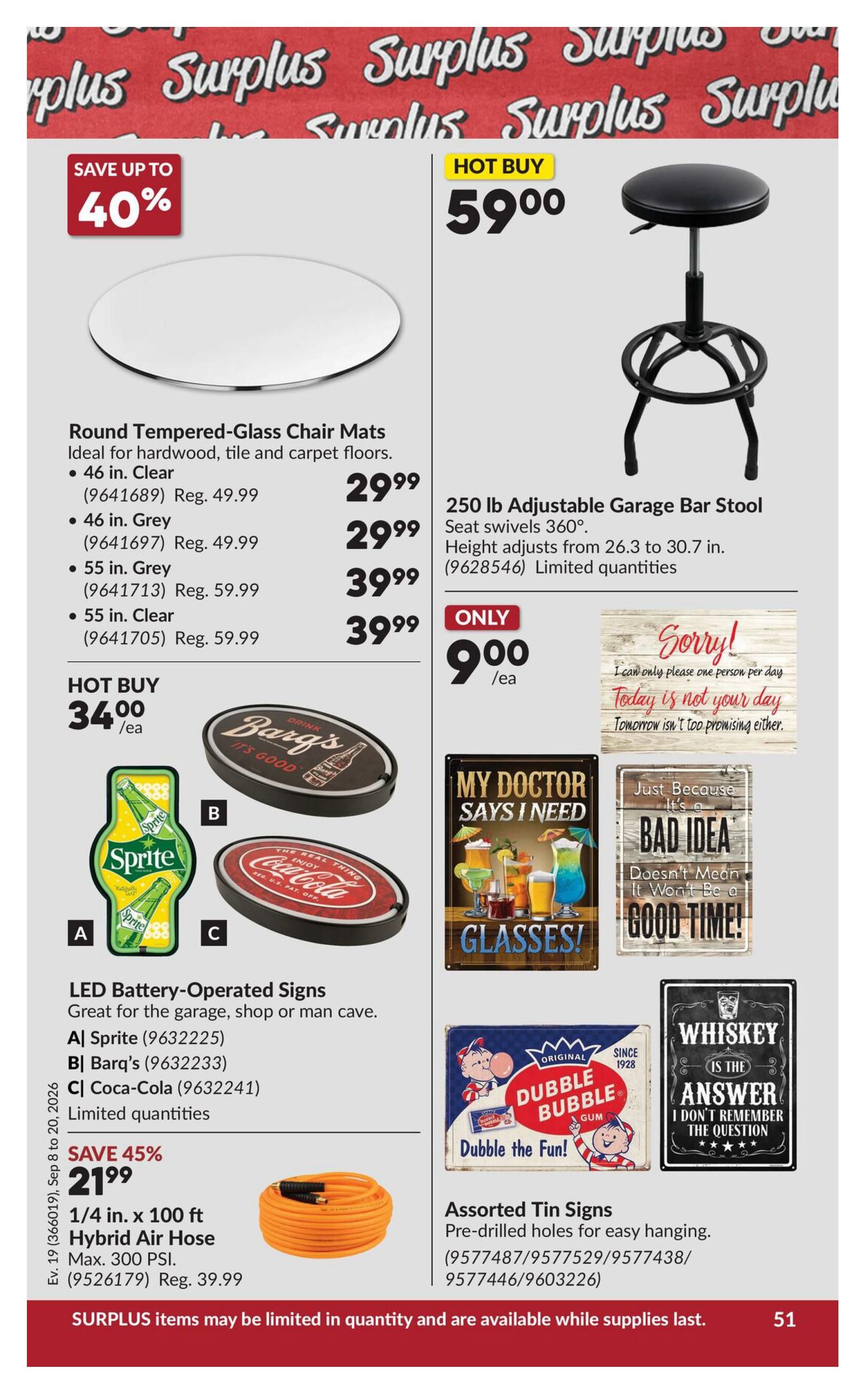 Princess Auto Flyer September 8 to 20
