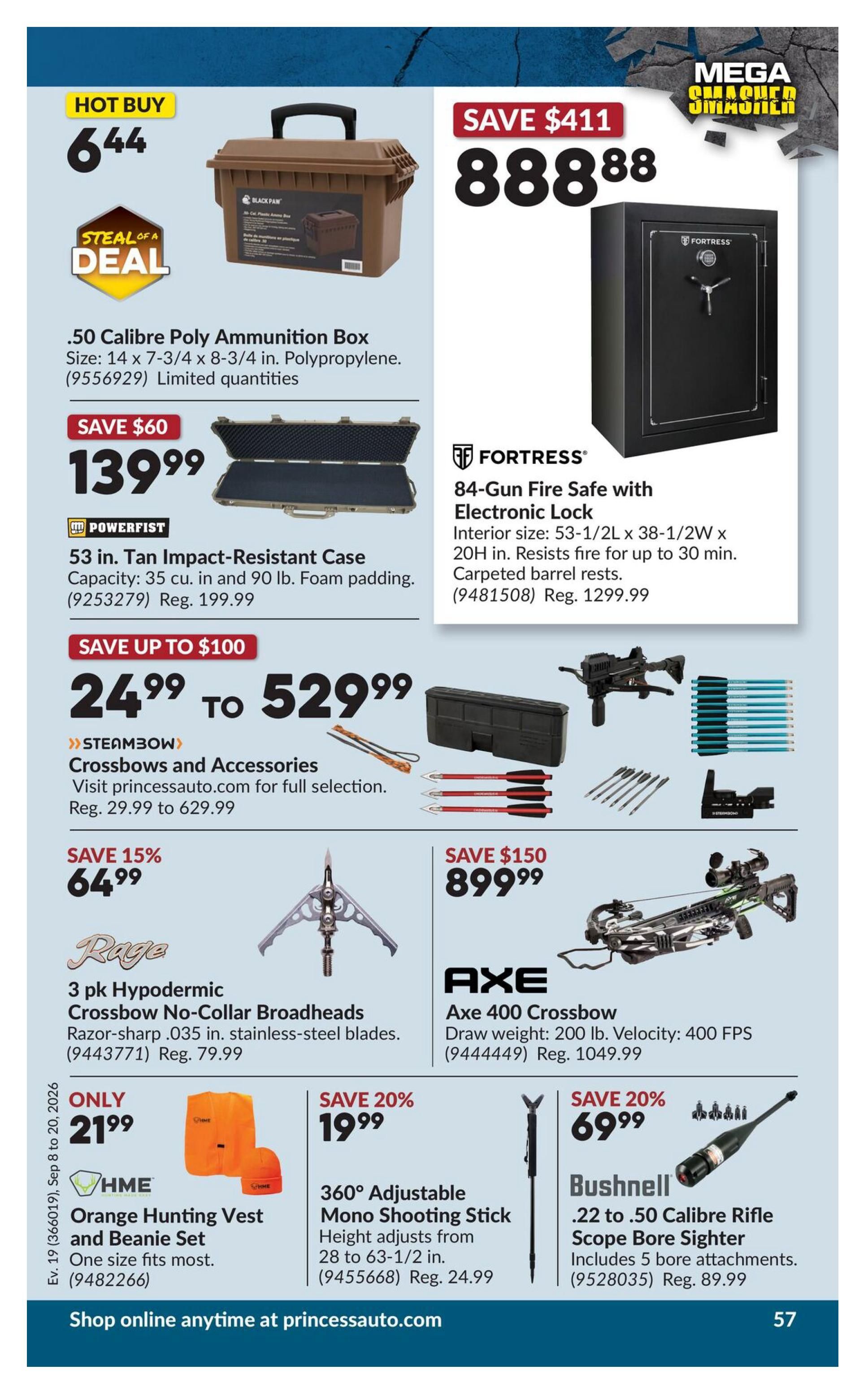 Princess Auto Flyer September 8 to 20