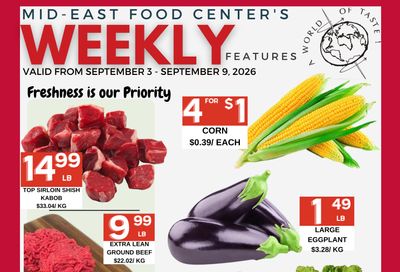 Mid-East Food Centre Flyer September 3 to 9