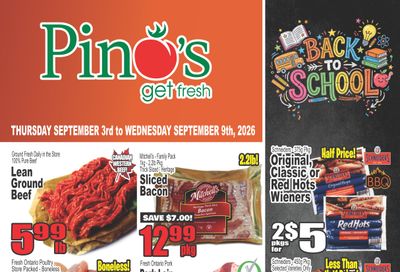 Pino's Flyer September 3 to 9