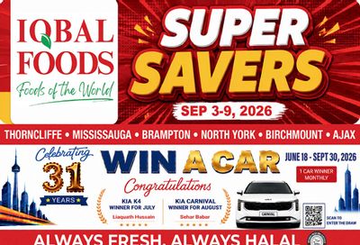 Iqbal Foods Flyer September 3 to 9