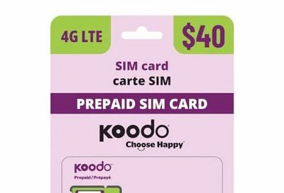 Amazon.ca: 4G LTE Prepaid - $14 (was $18 / 65GB + BONUSES)