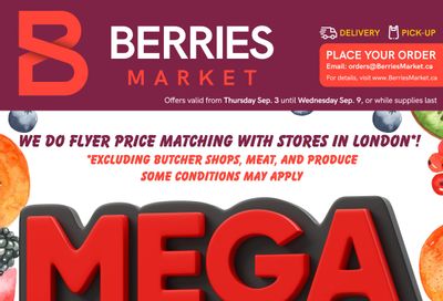 Berries Market Flyer September 3 to 9