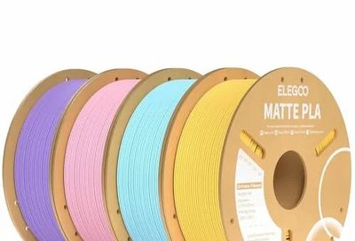 Amazon.ca: ELEGOO Matte PLA Filament 4KG – $61.19 (was. $72.99)