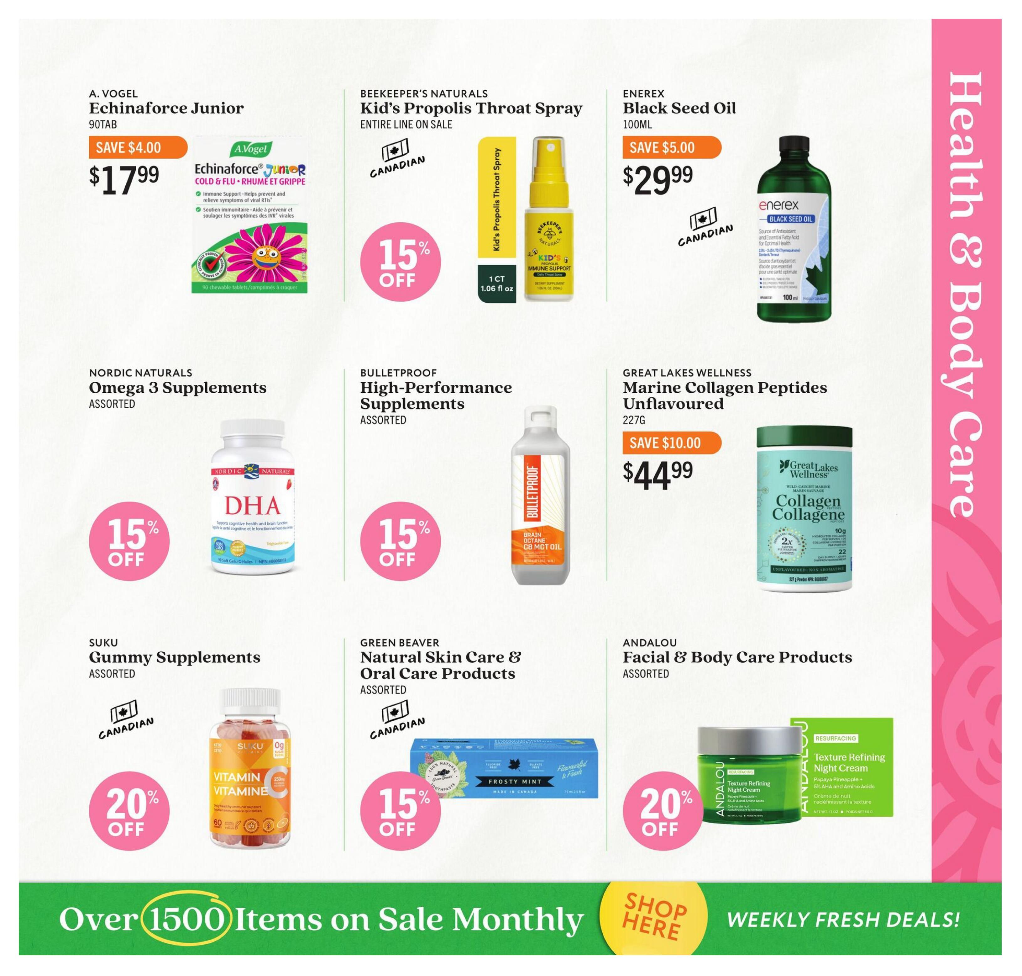 Community Natural Foods Flyer September 3 to 30