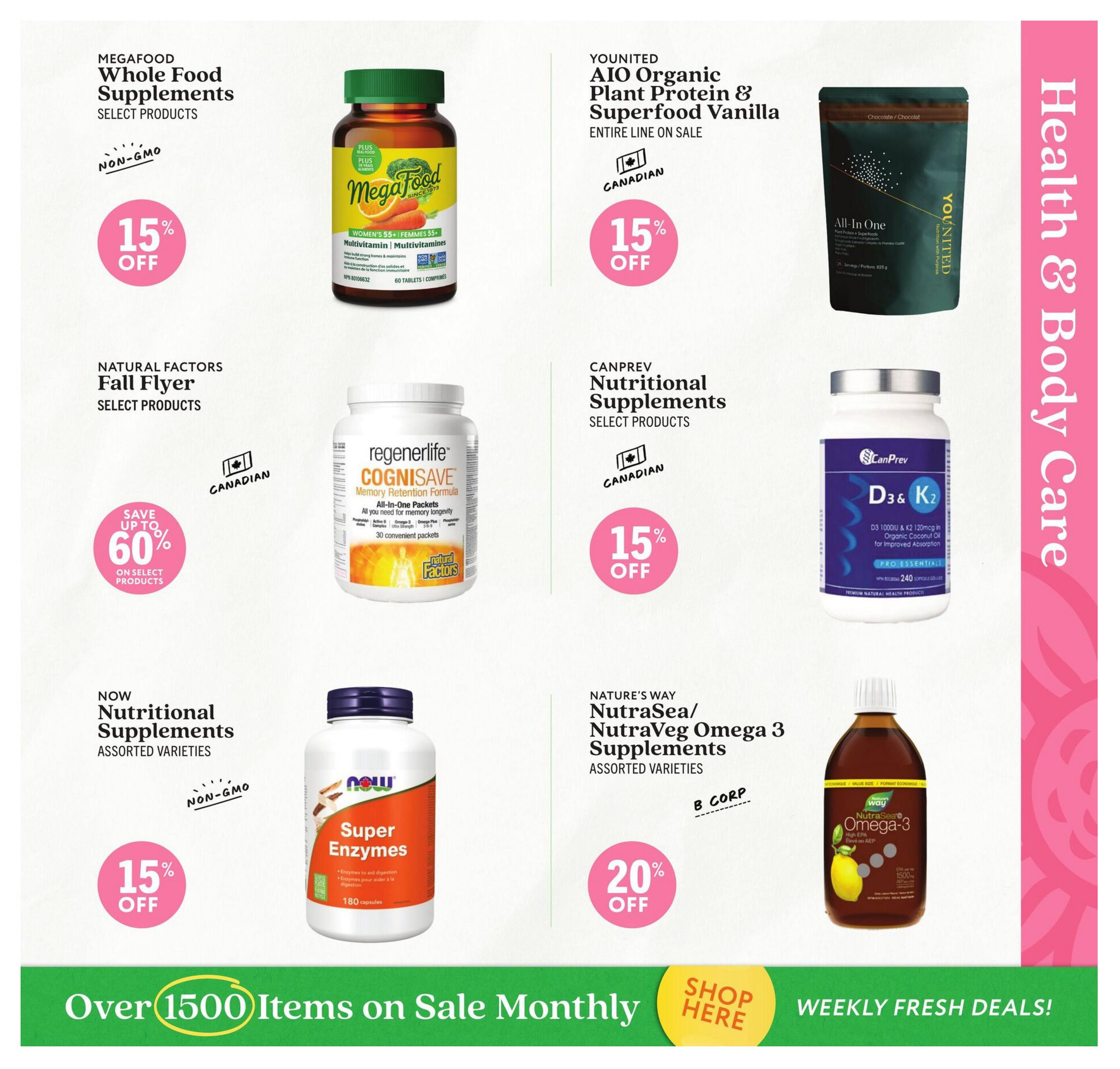 Community Natural Foods Flyer September 3 to 30