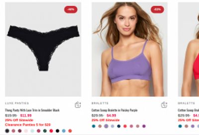 La Senza Canada: Save 25% on Everything + Clearance up to 84% Off