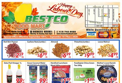 BestCo Food Mart (Etobicoke) Flyer September 4 to 10