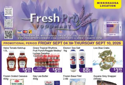 FreshPro Foodmart (Mississauga) Flyer September 4 to 10