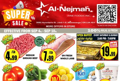 Alnejmah Fine Foods Inc. Flyer September 4 to 10