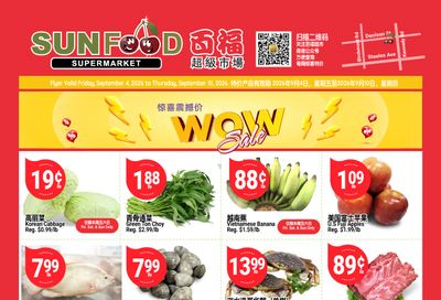 Sunfood Supermarket Flyer September 4 to 10