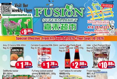Fusion Supermarket (Scarborough) Flyer September 4 to 10