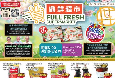 Full Fresh Supermarket Flyer September 4 to 10