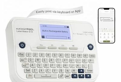 Amazon.ca: SUPVAN E12 Keyboard & Bluetooth Label Maker with 4 Tapes