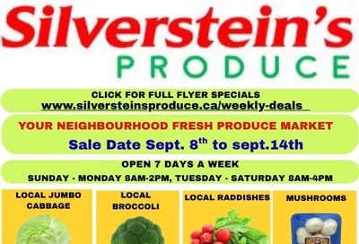Silverstein's Produce Flyer September 8 to 14